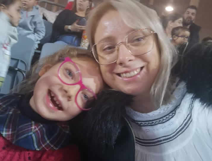 Sónia Silva e a filha Carlota