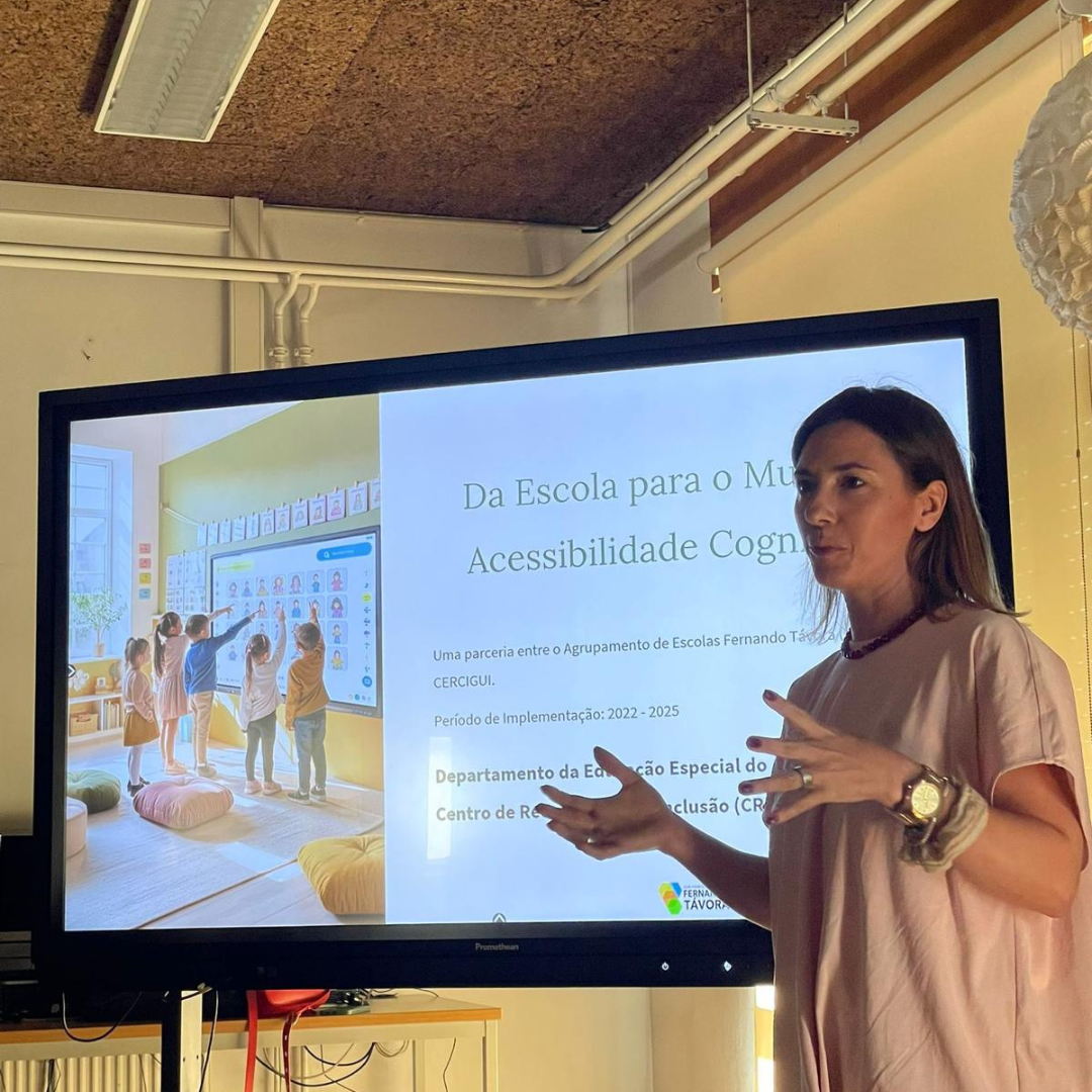 apresentação pública do projeto “Da Escola para o Mundo – Acessibilidade Cognitiva”